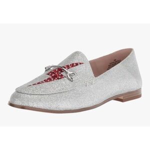 Nine West Silver Loafer Flat